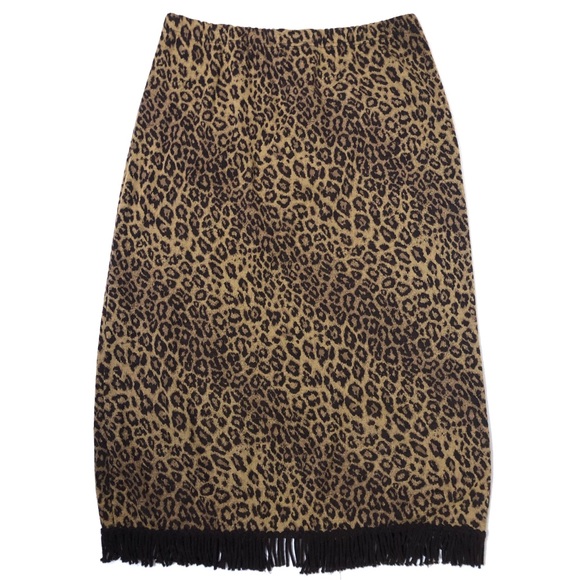 Nina Leonard Dresses & Skirts - SOLD! LENNIE FOR NINA LEONARD Knit Skirt Leopard